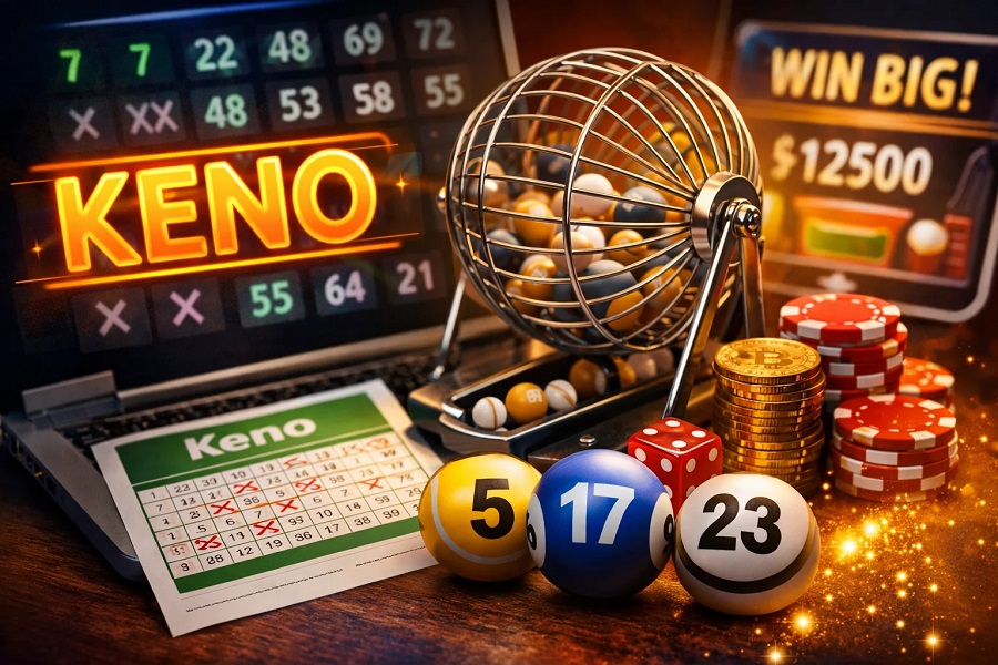How many keno spots to pick when playing crypto casino games, and what each choice does to the odds?